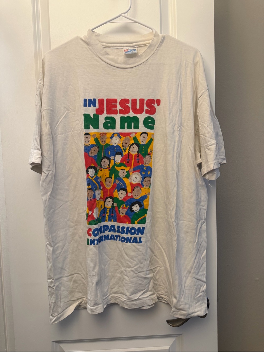 'In Jesus' Name' White T-Shirt